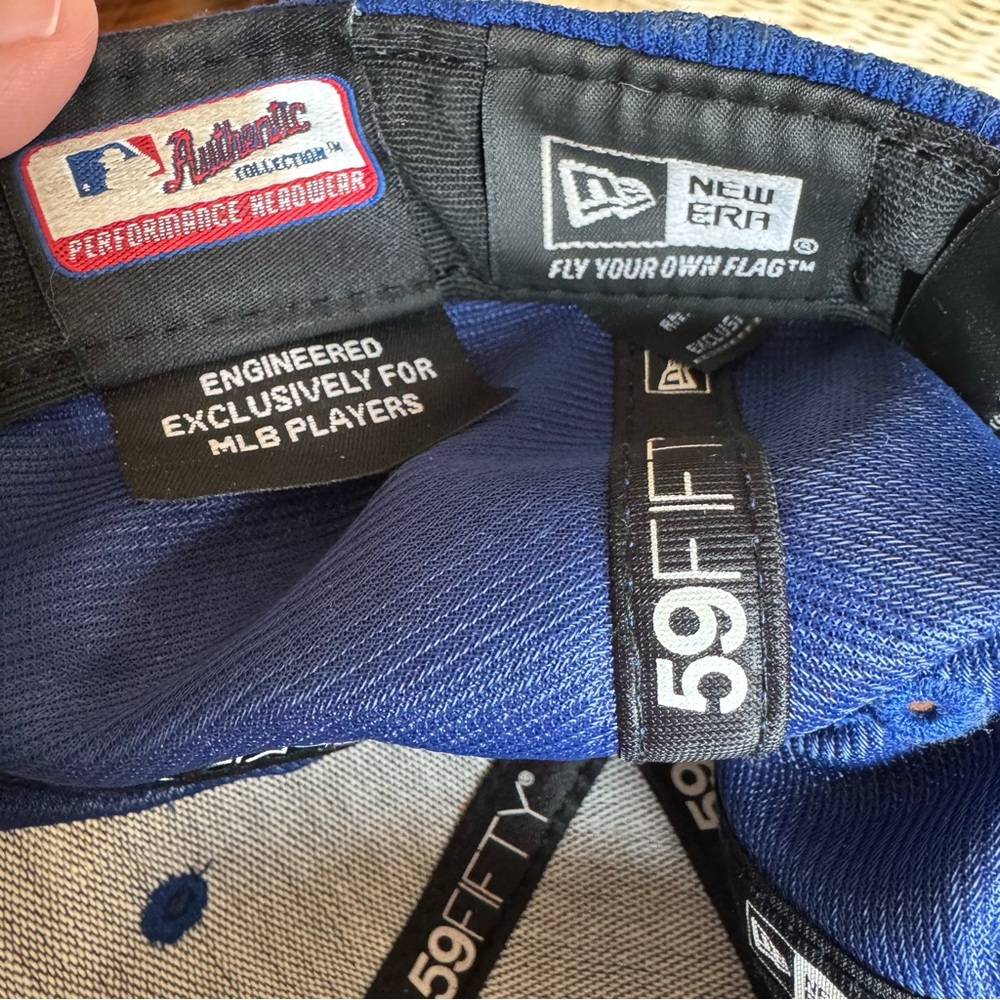 NY Mets Baseball Cap 59FIFTY Engineered Exclusively For MLB Players 7 1/4 - Picture 3 of 6